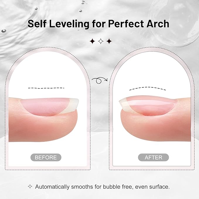 JODSONE 2Pcs 10ml Builder Gel Set, Clear Gel Nail Strengthener for Thickening, Nail Extension, Apex Building, Repairing Broken Nails, Long Lasting DIY Nail Art Gift for Women-Velvo Beauty