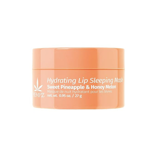 Hempz Hydrating Lip Sleeping Mask - Sweet Pineapple & Honey Melon (.95 Oz.) | Overnight Hydrating Lip Balm for Dry Lips, Lip Repair, Chapped Lip Treatment & Nourishment for Women-Velvo Beauty