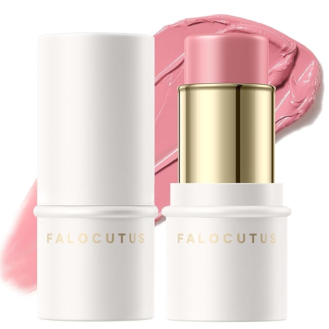 2Pcs Cream Blush Makeup Stick,Monochromatic Multi-Stick Face Blush for Cheek,Lip and Eye,Matte and Dewy Finish for Long Wearing,Easy Application.DITTO-Velvo Beauty