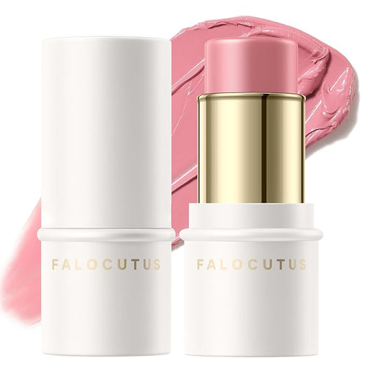 2Pcs Cream Blush Makeup Stick,Monochromatic Multi-Stick Face Blush for Cheek,Lip and Eye,Matte and Dewy Finish for Long Wearing,Easy Application.DITTO-Velvo Beauty