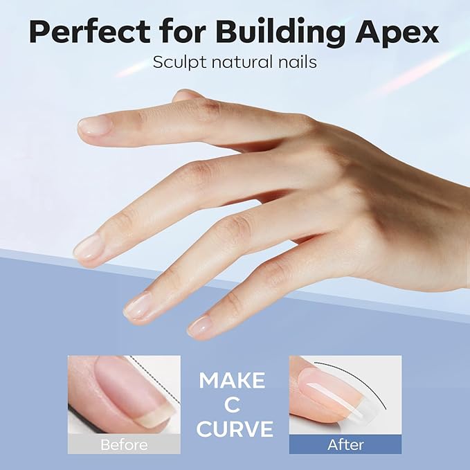 modelones Nail Dehydrator and Primer & Builder Nail Gel, 3Pcs Prep Dehydrate & Bond Primer Clear Gel Builder Polish Base Coat for Strengthener Apex Building, LED Lamp Cured 10ml Home DIY Salon-Velvo Beauty