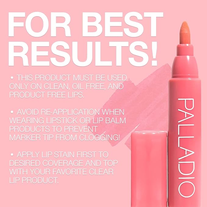Palladio Lip Stain, Hydrating and Waterproof Formula, Matte Color Look, Longlasting All Day Wear Lip Color, Smudge Proof Natural Finish, Precise Chisel Tip Marker, Mocha Cream-Velvo Beauty