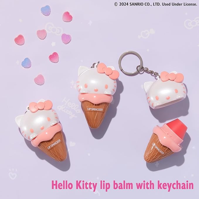 Lip Smacker Hello Kitty Ice Cream Lip Balm | Sanrio Collection | Gifts-Velvo Beauty