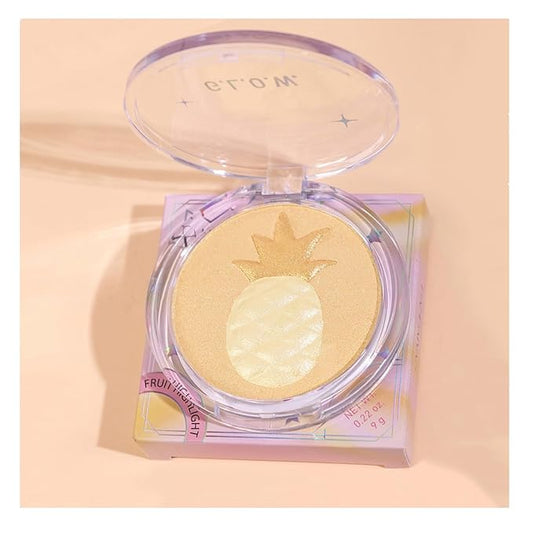 Highlighter Makeup Palette Face Highlighter Palette Glitter Highlighter Powder Palette Iluminadores de Maquillaje for Face Highlighters & Illuminator (Gold)-Velvo Beauty