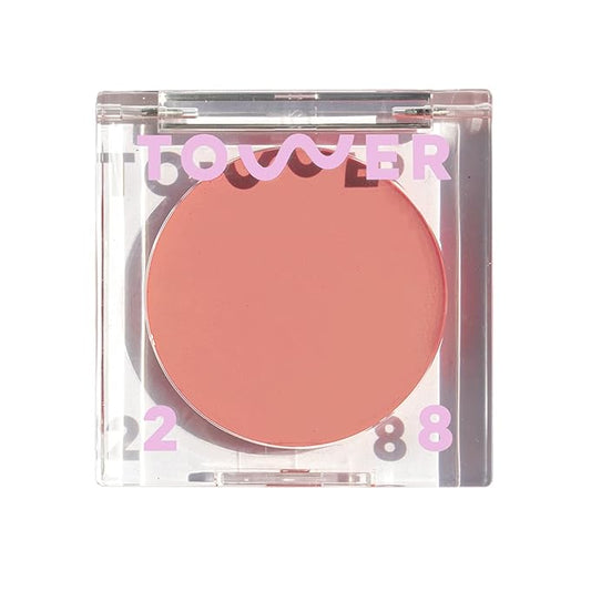Tower 28 Beauty BeachPlease Cream Blush for Cheeks and Lips - Multi-Purpose Lip and Cheek Tint in Rosy Nude - for Sensitive Skin – Color MAGIC HOUR, Luminous Finish-Velvo Beauty