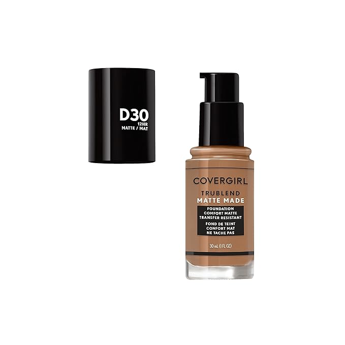 COVERGIRL TruBlend Matte Made Liquid Foundation, Bronze, 1.01 Fl Oz (Pack of 1)-Velvo Beauty
