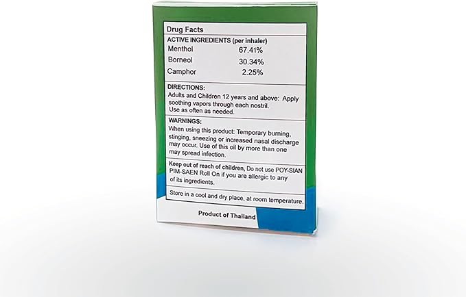 POY-SIAN Thai Pim-Saen Balm Oil 5ml Roll-On (Pack of 3)-Velvo Beauty