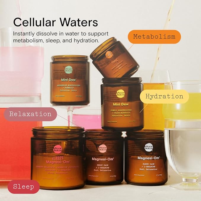 Moon Juice - Mini Dew Electrolytes Powder - Pomelo Grapefruit (30 Servings) - 2in1 Electrolytes & Minerals - Hydration Powder - Magnesium, Calcium, Potassium & Pink Salt - Sugar Free, Vegan, Non GMO-Velvo Beauty