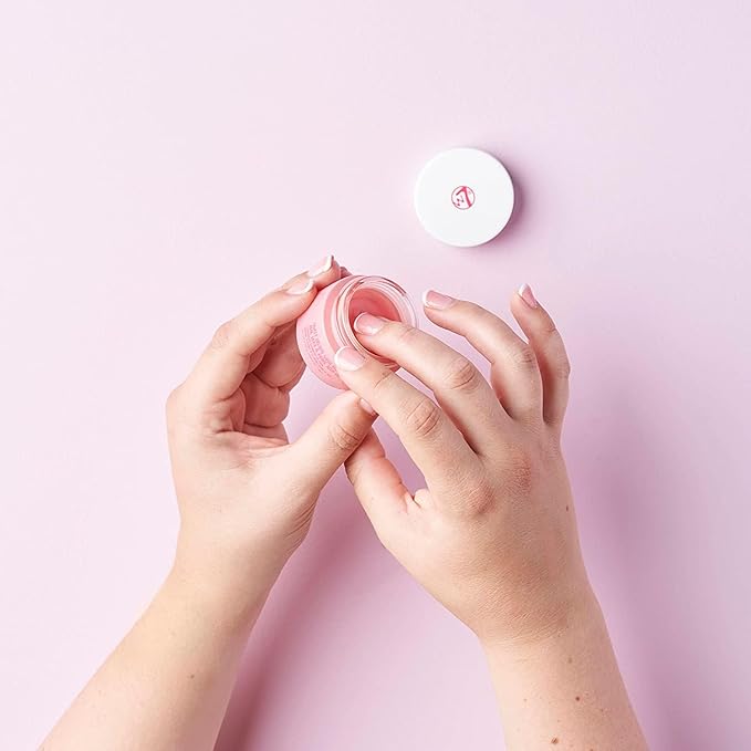 W7 Sweet Dreams Overnight Strawberry Lip Mask - Vitamin E, Aloe Vera and Grape Seed Oil - For Hydrated, Full Looking & Irresistible Lips - 2 Pack - 0.40 Fl Oz-Velvo Beauty