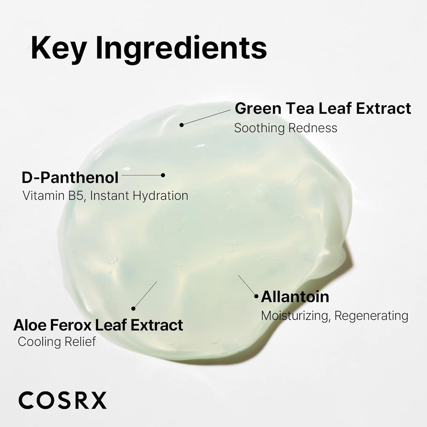COSRX Hydrium Green Tea Aqua Soothing Gel Cream, 1.69 fl.oz / 50ml | Lightweight Daily Cream | Camelia, Aloe Gel | Korean Skin Care, No Animal Testing, Paraben Free-Velvo Beauty