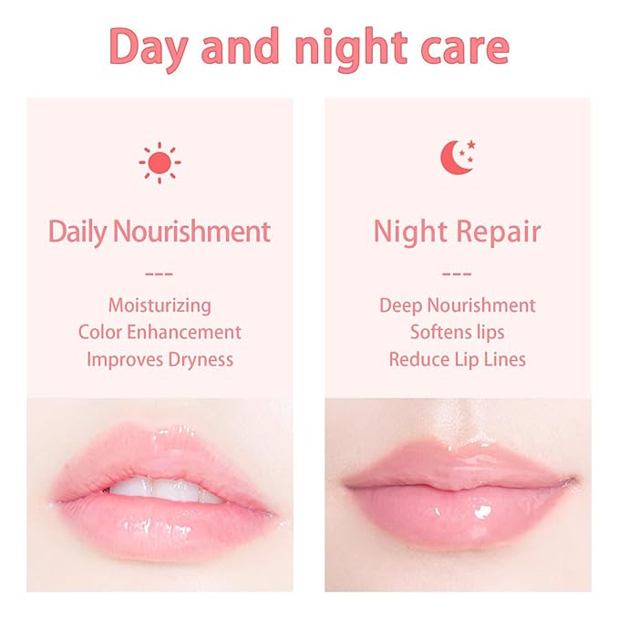 2 PCS Bee Lip Balm Honey Pot, Watermelon & Apple Lime Sleeping Lip Mask Overnight, Hydrating Prevention Dry and Cracked Lip Scrub, Reduces Lip Lines, Brightening Lip Color-Velvo Beauty