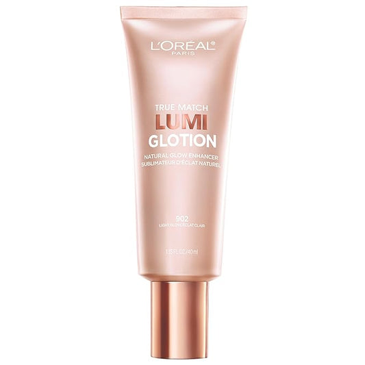 L'Oreal Paris Makeup True Match Lumi Glotion, Natural Glow Enhancer, Illuminator Highlighter, Bronzing Drops For a Sun-Kissed Glow, 902 Light-Velvo Beauty