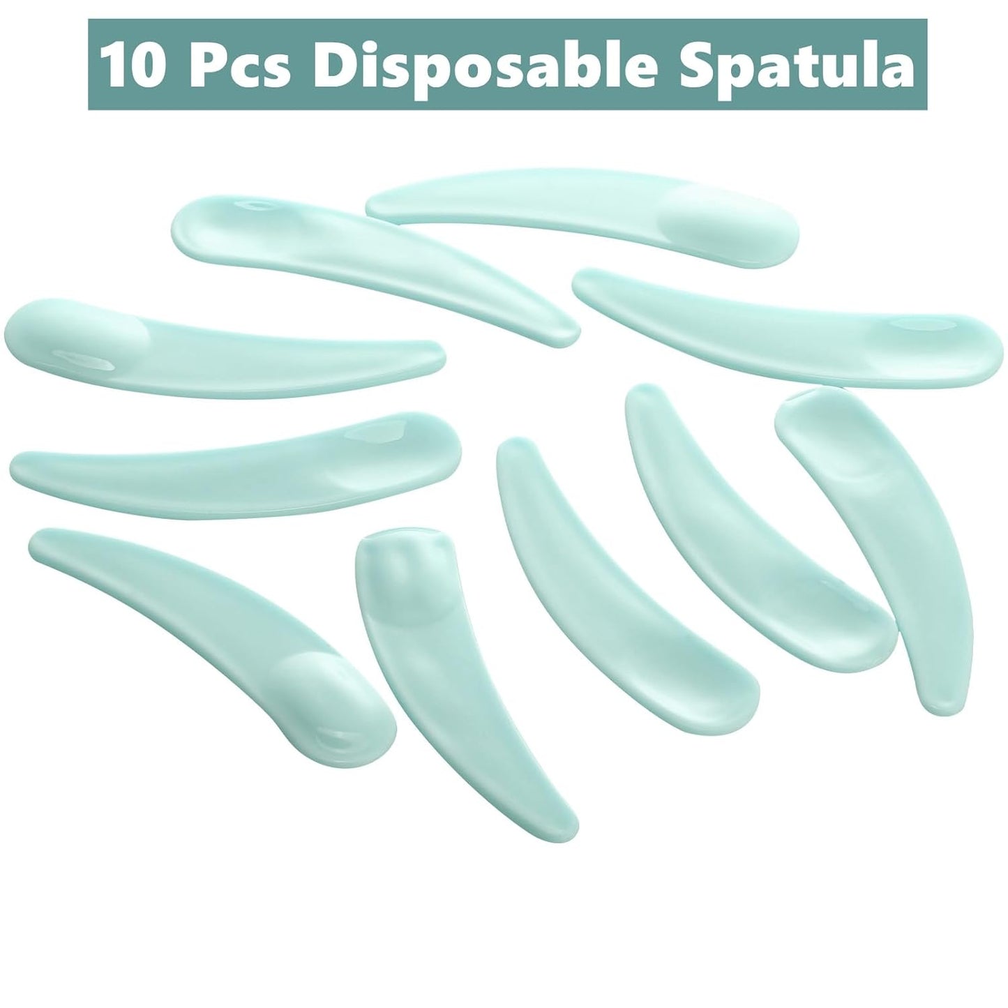 Refillable Cosmetic Sample Jars - 100 Pack 10g (0.35oz) Green Small Travel Containers with Lids + 10 Mini Makeup Spatulas - BPA Free-Velvo Beauty