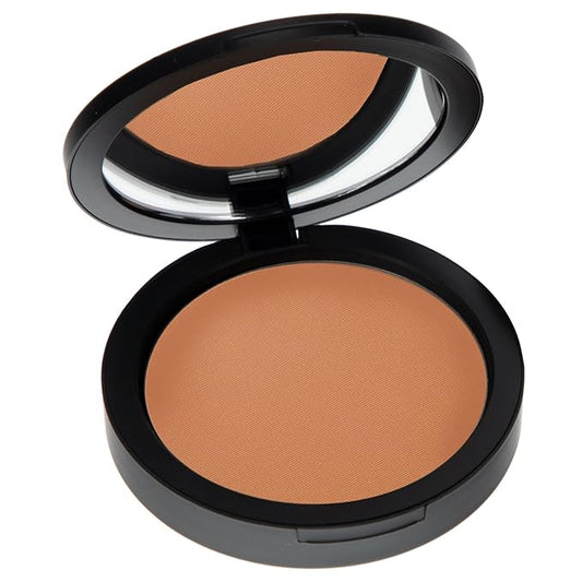 Mineral Dual Powder in Toasted (Medium Dark Tan) | 4-in-1 Pressed Mineral Foundation with SPF 15 for Flawless Glow & Soft Looking Skin | Oil Free, Talc Free, Gluten Free | 0.45 Oz | by Mommy Makeup-Velvo Beauty