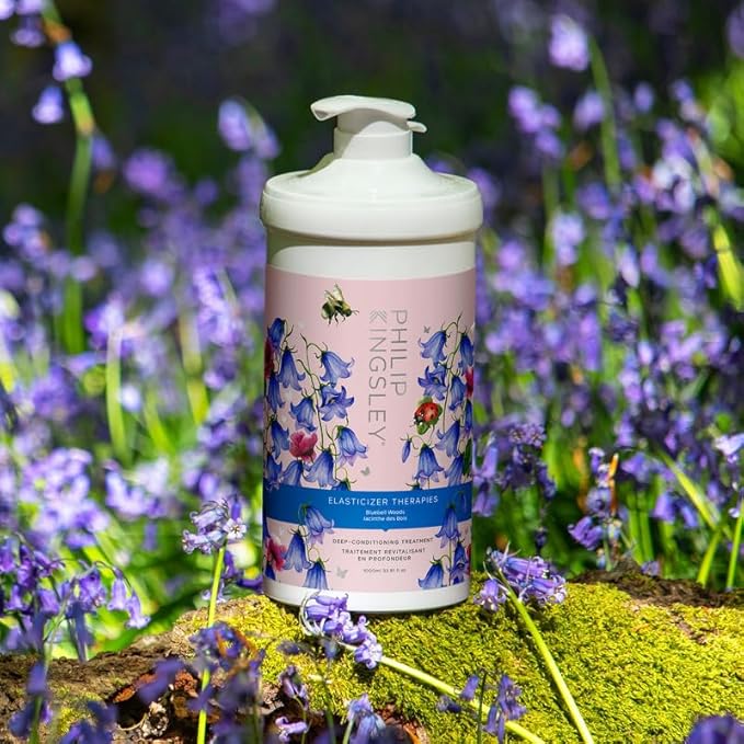 Elasticizer Therapies Bluebell Woods Deep-Conditioning Treatment Hair Mask Repair for Dry Damaged Curly Hair Hydrate Condition Strengthen Reduce Frizz Add Bounce Shine, 33.8 fl oz (1000ml)-Velvo Beauty