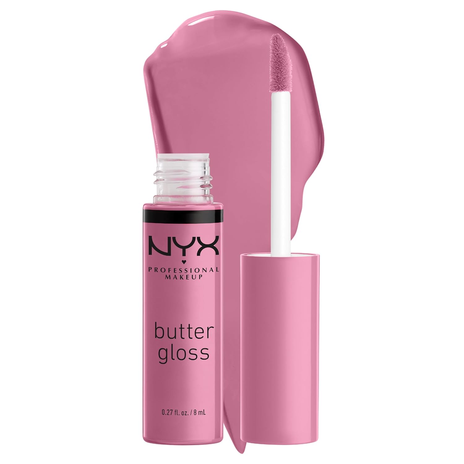 NYX PROFESSIONAL MAKEUP Butter Gloss, Non-Sticky Lip Gloss - Eclair (Pink)-Velvo Beauty