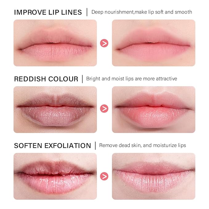 Lip Sleeping Mask, Lip Mask With Vitamin C, Antioxidants, Lip Mask Overnight,Improves Dryness, Nourishes And Hydrates, Brighten Lip Colour, Reduce Lip Lines 0.7 Oz.(02#berry)-Velvo Beauty