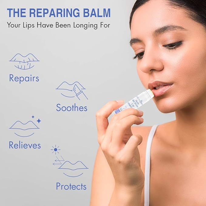 Bleu Lavande - Natural Lavender Lip Conditioner – Stick Lip Balm Repairs, Moisturizes & Protects - Soothes Chapped Lips & Restores Hydratation - Olive Oil & Shea Butter Base Lip Care - 4.2g - 3 Pack-Velvo Beauty