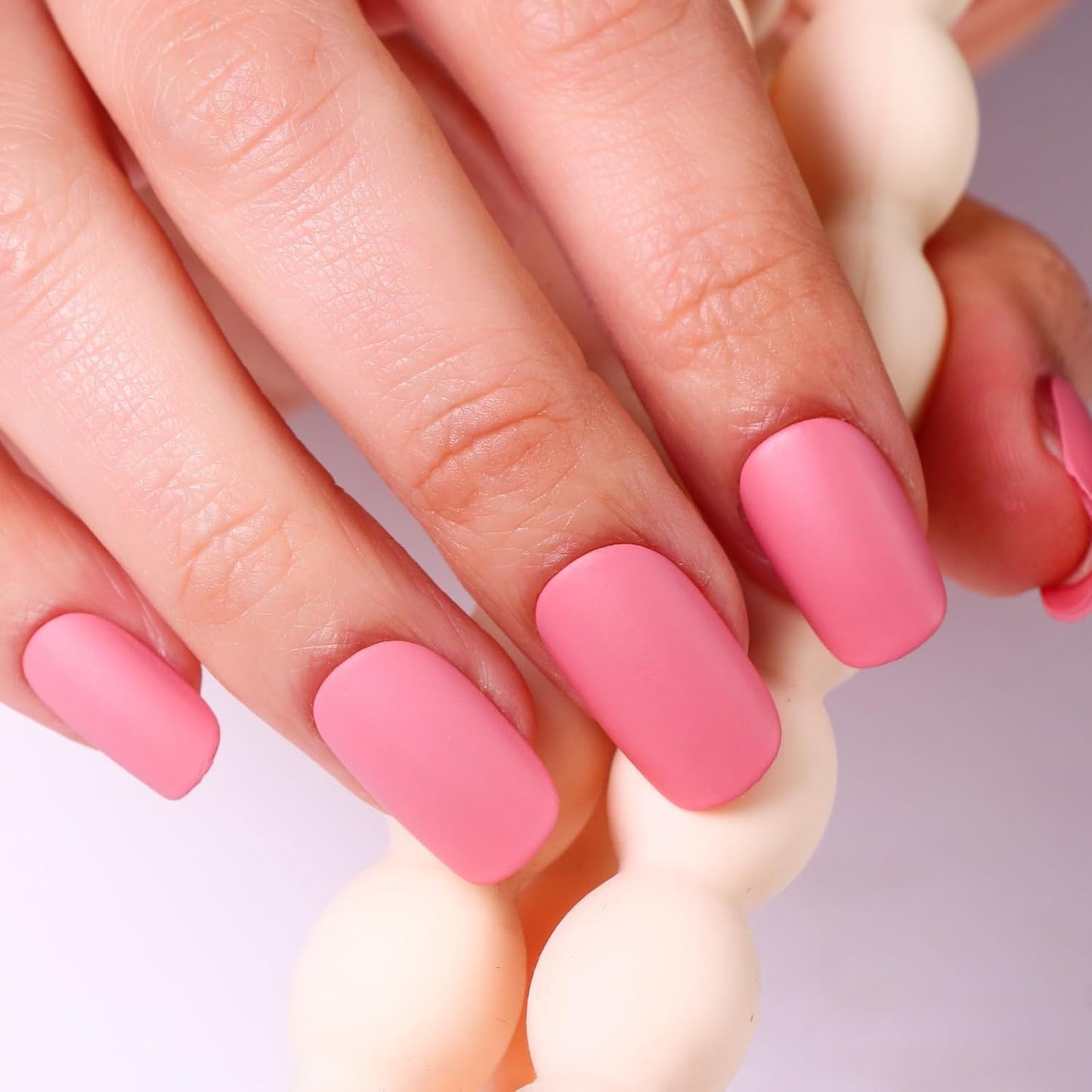 Matte Nail Polish Air Dry Nail Lacquer for Nail Art Varnish, Mist Effect Matte Finish Velvet Nail Polish, 0.35 fl oz (Soft Pink-15, 10 ML)-Velvo Beauty