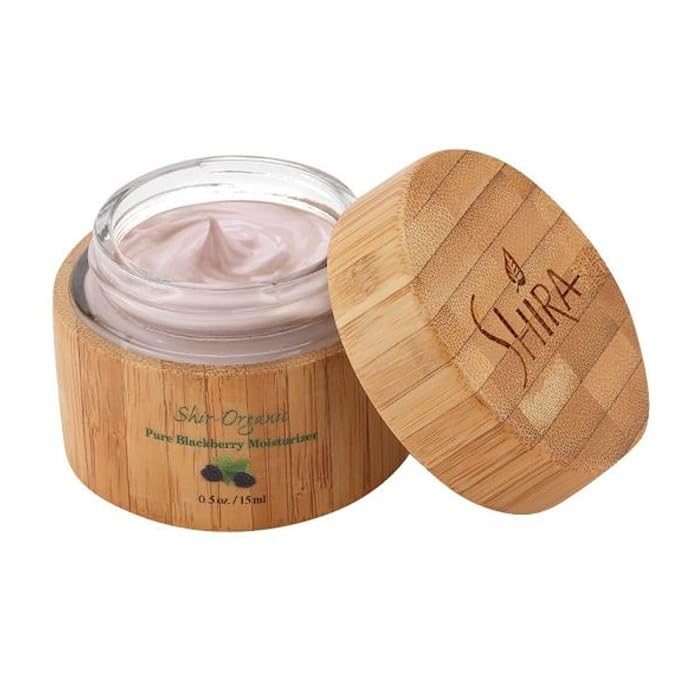 Shir-Organic Pure Blackberry Moisturizer Helps Fight Against Free Radicals Smooth Even Texture Regenerates the Skin for Normal to Dry & Sensitive Skin Type (15ml)-Velvo Beauty