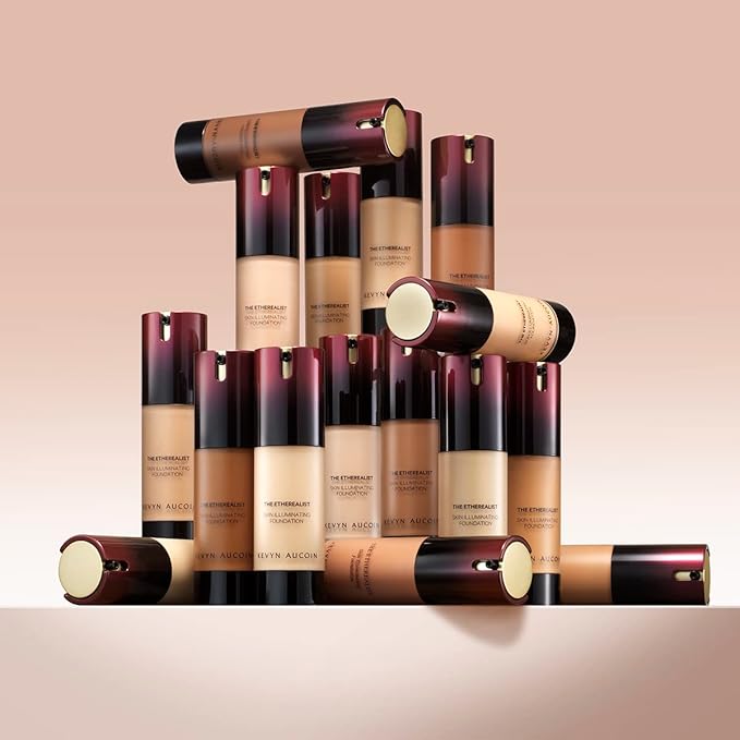 Kevyn Aucoin The Etherealist Skin Illuminating Foundation, EF 04 (Light) shade: Comfortable, shine-free, smooth, moisturize. Medium to full coverage. Makeup artist go to. Even, bright & natural look.-Velvo Beauty