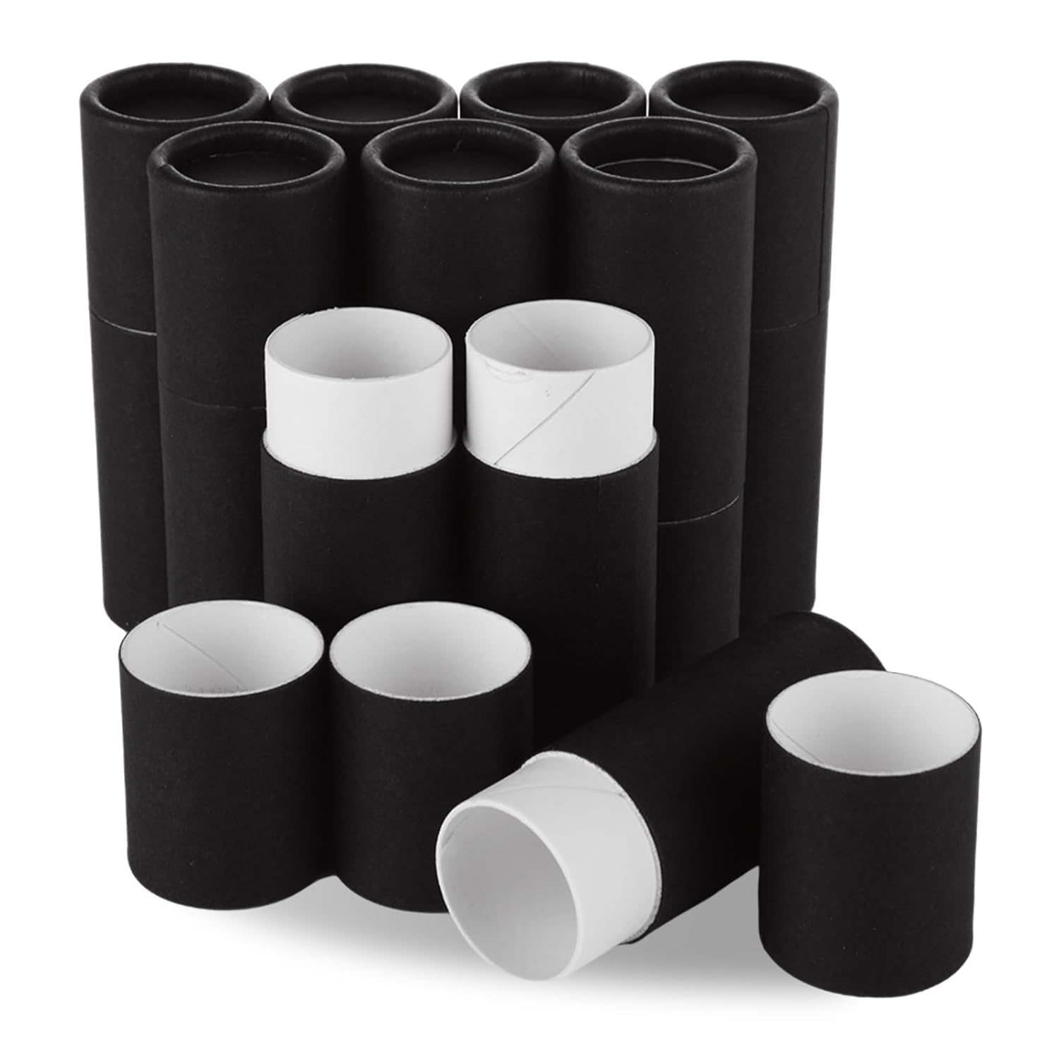 30PC 0.3oz Kraft Paperboard Lip Balm Containers Cardboard Lip Balm Tubes with Lids Refillable Chapstick Tubes Empty Push-Up Style Perfume Lip Gloss Container for DIY Cosmetic Storage-Velvo Beauty