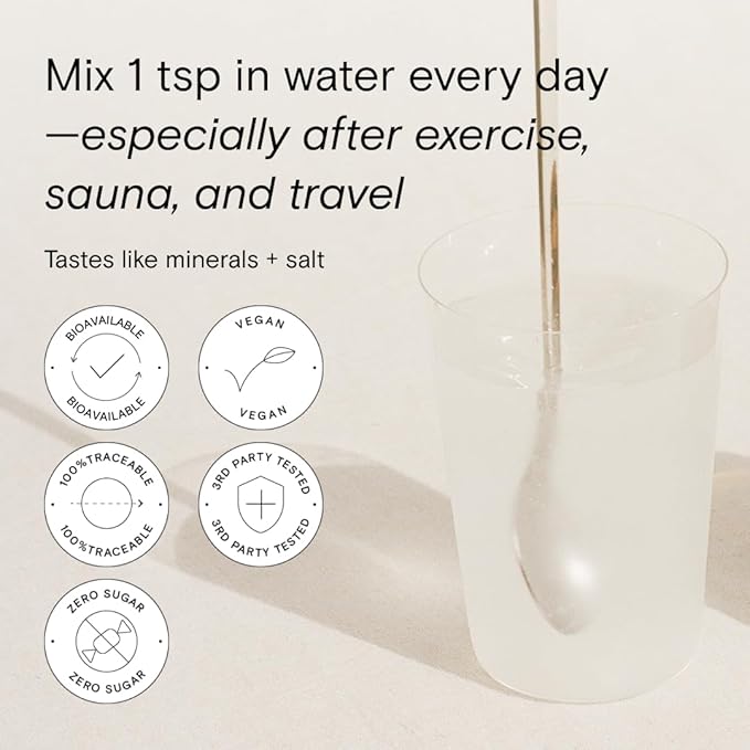 Moon Juice - Mini Dew Electrolytes Powder - Naked (Unflavored), 30 Servings - 2in1 Electrolytes & Minerals - Hydration Powder - Magnesium, Calcium, Potassium & Pink Salt - Sugar Free, Vegan, Non GMO-Velvo Beauty