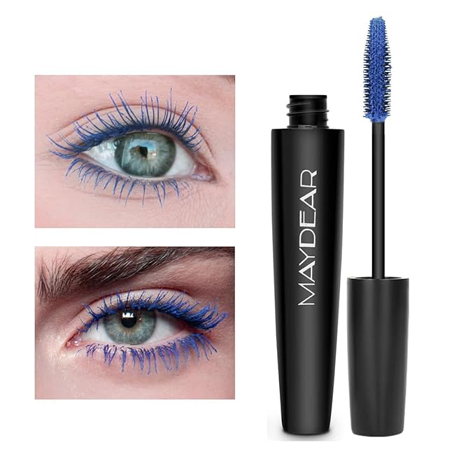 Maydear Colored Mascara for Eyelashes - Waterproof, Long Lasting, Smudgeproof, Fast Dry Lengthening Eye Makeup for Women - Gray Purple - for Party and Stage Use-Velvo Beauty