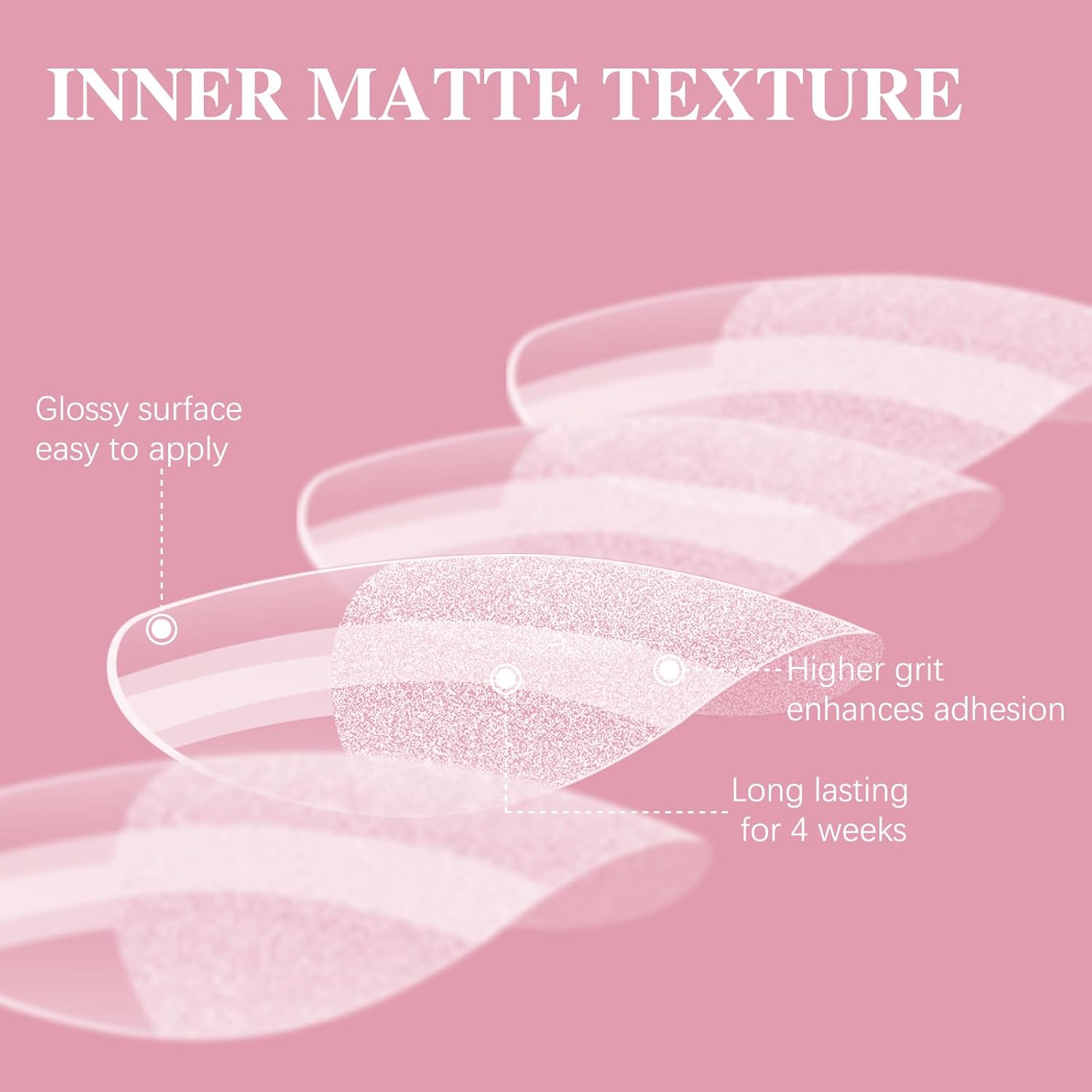 Extra Short Almond Nail Tips, SSWSBYKE 300pcs 15 Sizes Gel Acrylic Nail Tips for Full Cover Pre-Shaped Fake Nails Tips Half Matte Press On Nails for Extension Home DIY Salon-Velvo Beauty