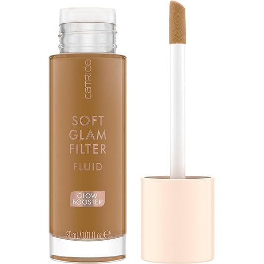Catrice | Soft Glam Filter Fluid | Luminous Make Up Base & Highlighter for Radiant Complexion | With Vitamin E & Squalene | Vegan & Cruelty Free (80 | Tan - Deep)-Velvo Beauty