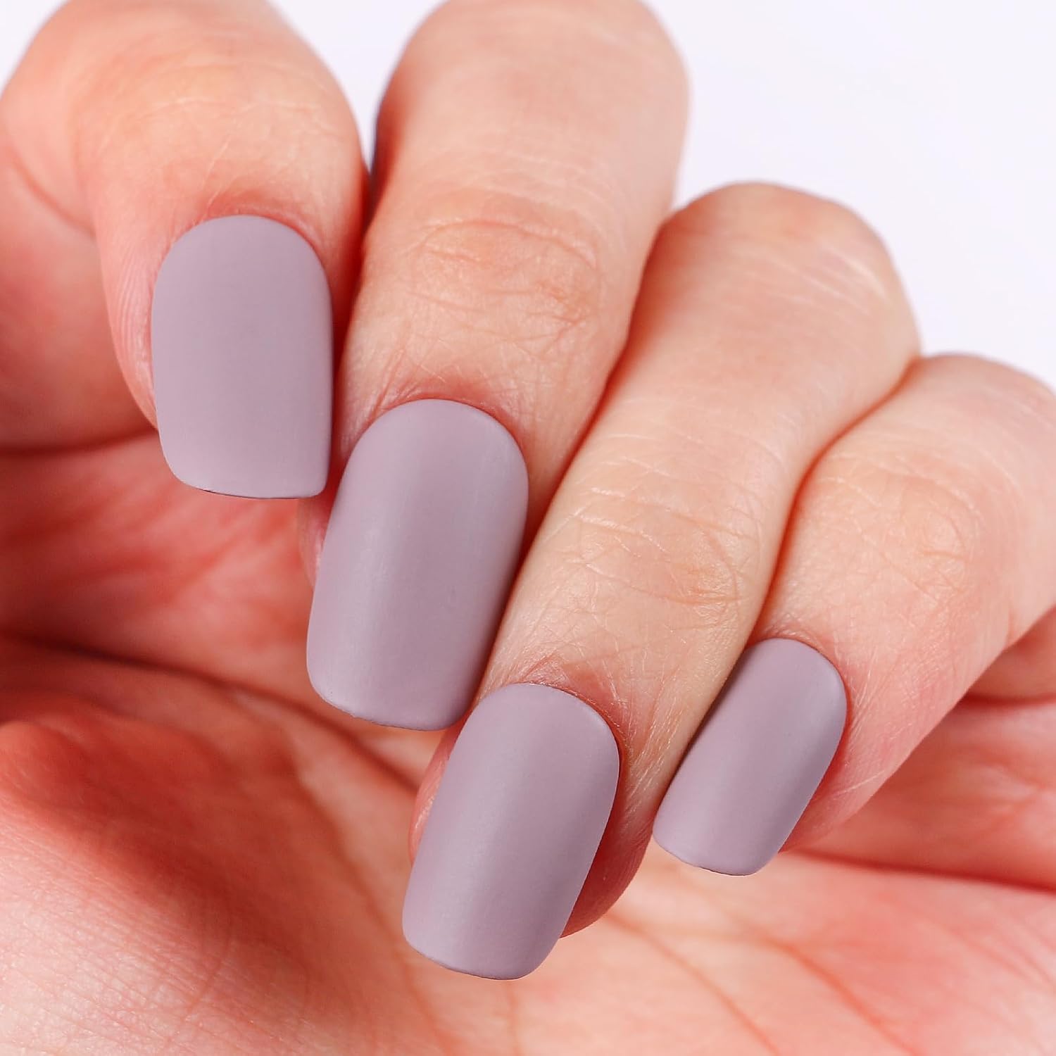 Matte Nail Polish Quick Dry Nail Lacquer for Nail Art Varnish, Mist Effect Matte Finish Velvet Nail Polish, 0.35 fl oz (Soft Brown-01, 10 ML)-Velvo Beauty