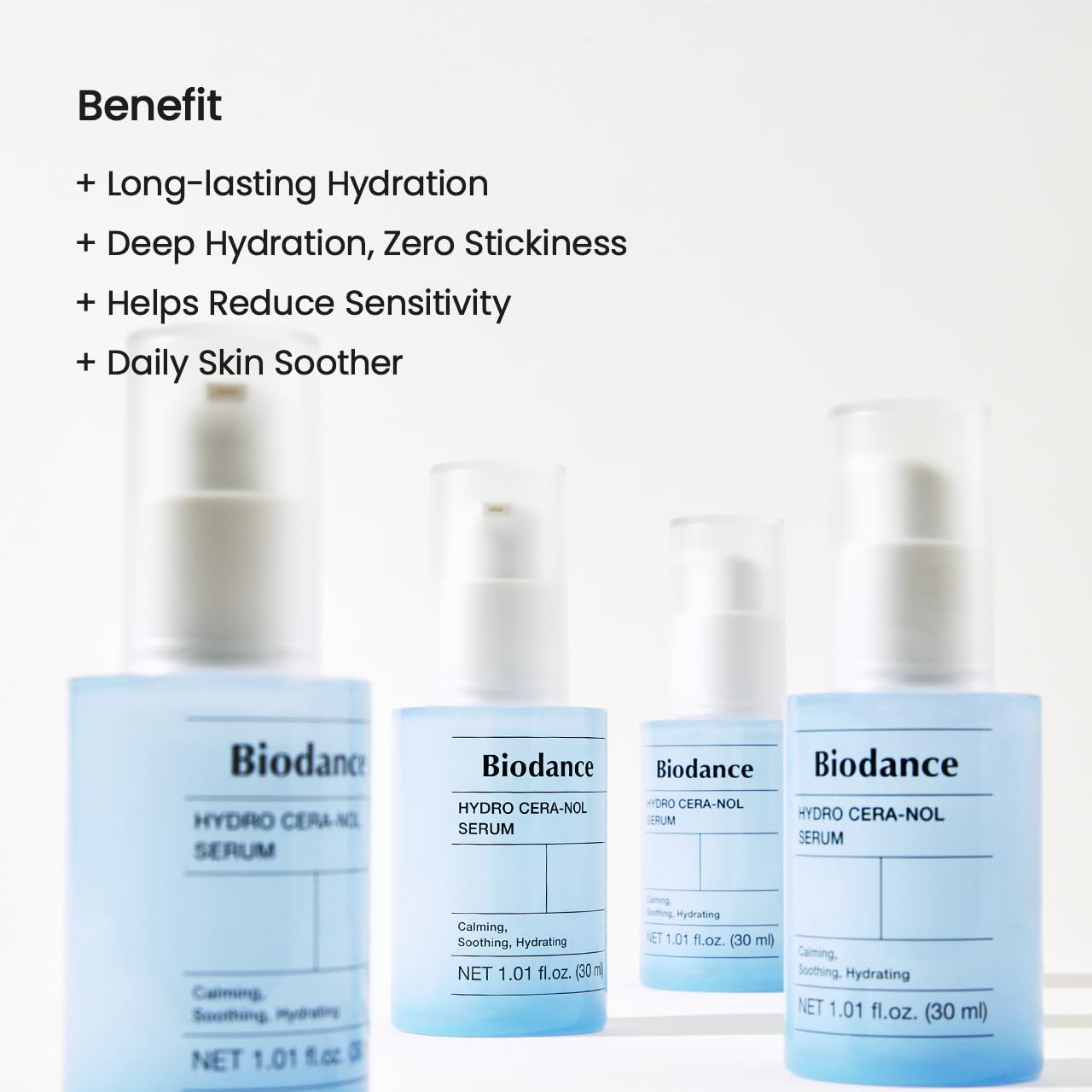 BIODANCE Hydro Cera-Nol Serum, Hydrating, Quick Soothing Effect, Redness Reducing, Hydration Boost Serum for Sensitive Skin, Korean Skincare | 1.01 fl.oz x 1 ea-Velvo Beauty