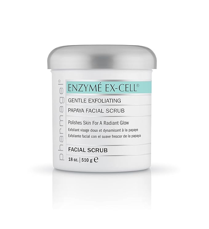 Pharmagel Enzyme Ex-Cell - Gentle Papaya Face Exfoliator Scrub for All Skin Types - 18 Ounces-Velvo Beauty