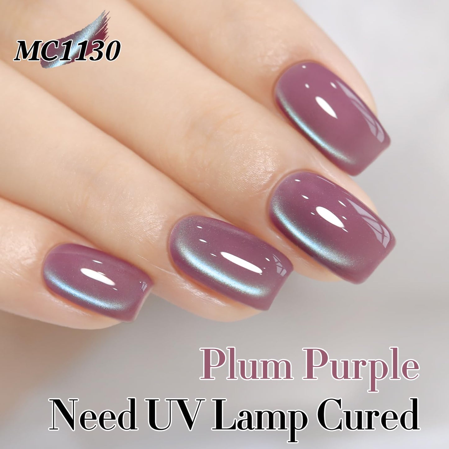 Double Rhythm 6 Colors Cat Eye Gel Polish Set Shimmer Glitter with Magnet Holographic Reflective Magnetic UV Nail Art Kit (6-Kit 43)-Velvo Beauty