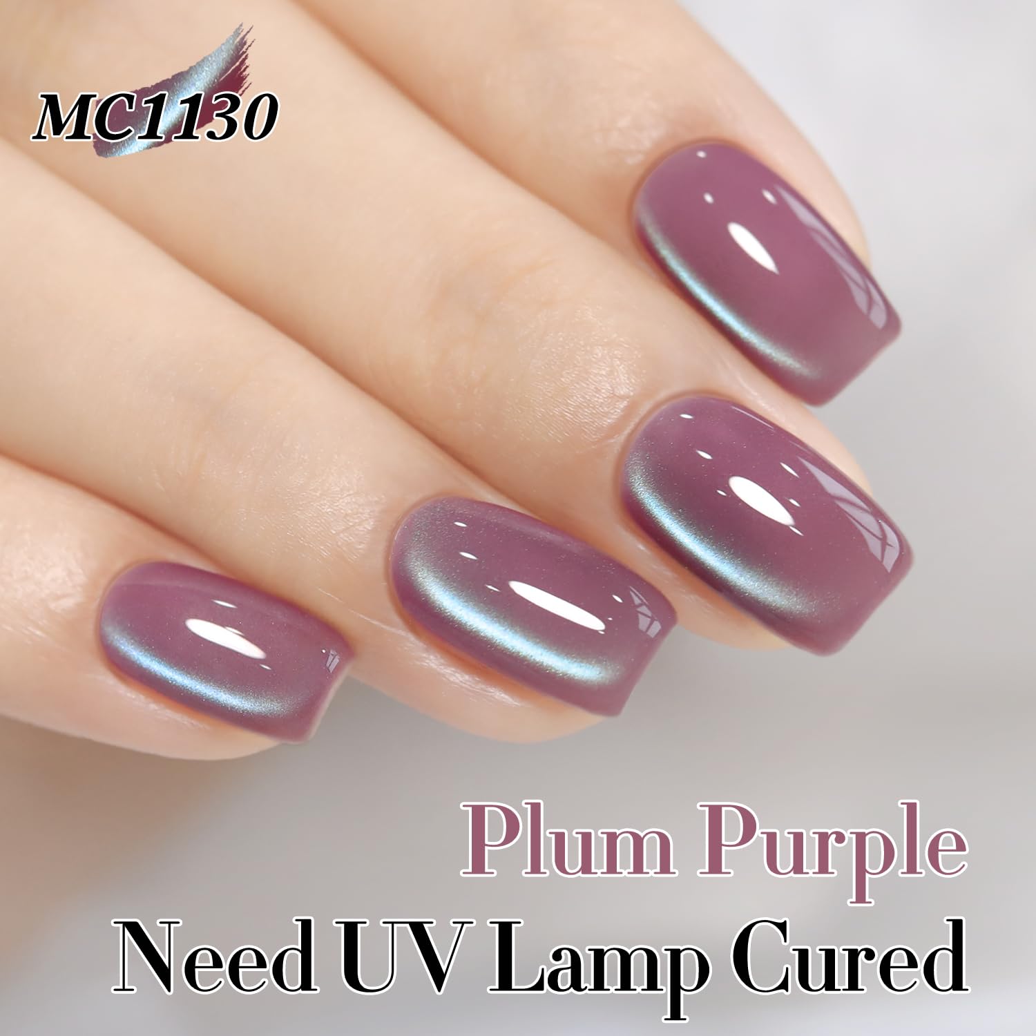 Double Rhythm 6 Colors Cat Eye Gel Polish Set Shimmer Glitter with Magnet Holographic Reflective Magnetic UV Nail Art Kit (6-Kit 43)-Velvo Beauty