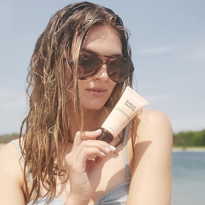 Eight Saints Chase the Sun Broad Spectrum SPF (30) Face Moisturizing Sunscreen, Natural and Organic Mineral-Base Sun Protection Daily Face Moisturizer, 2 Ounces, New Formula-Velvo Beauty