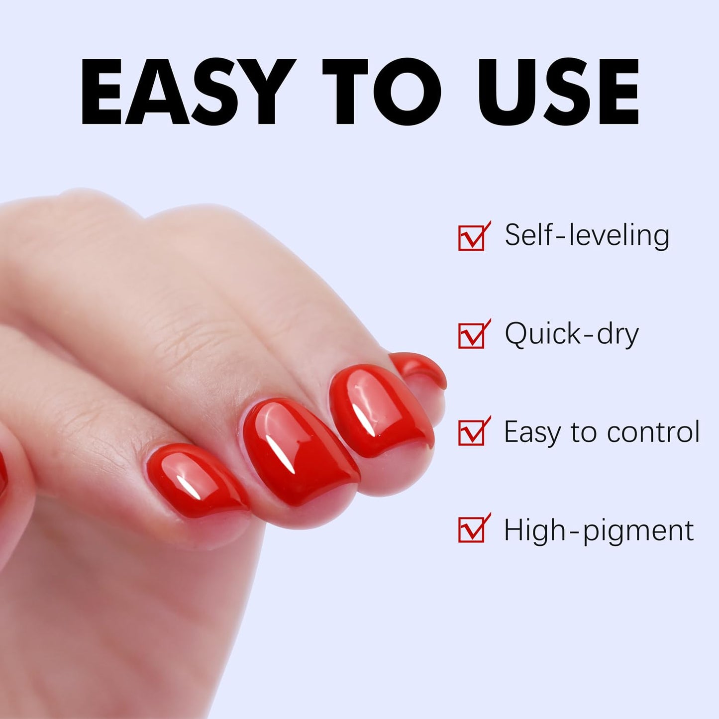 FZANEST Red Gel Polish Rubber Builder Base Coat Nail Strengthen Extension Harder for Thin Fragile Nails-Velvo Beauty