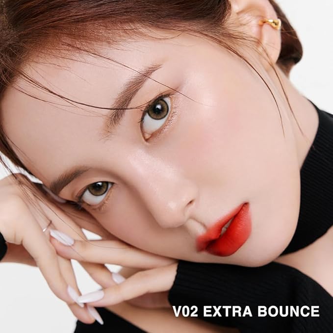 BBIA Last Velvet Tint - Soft & Creamy Matte Finish Lip Stain, Blur Effect with Velvety Texture, Long-Lasting, High Pigment, Lightweight, Non-Drying, Vegan, Korean Lip Makeup (V03 EXTRA RED)-Velvo Beauty