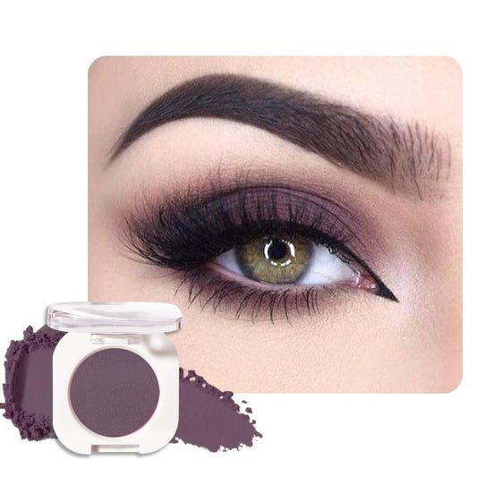 Single Matte Eye Shadow Palette Makeup, Eggplant Matte Eyeshadow for Women, Monochrome Eye Shadow Makeup, Pigmented Waterproof Sombras Para Ojos, Vegan, Talc, Paraben & Cruelty Free, 15-Velvo Beauty