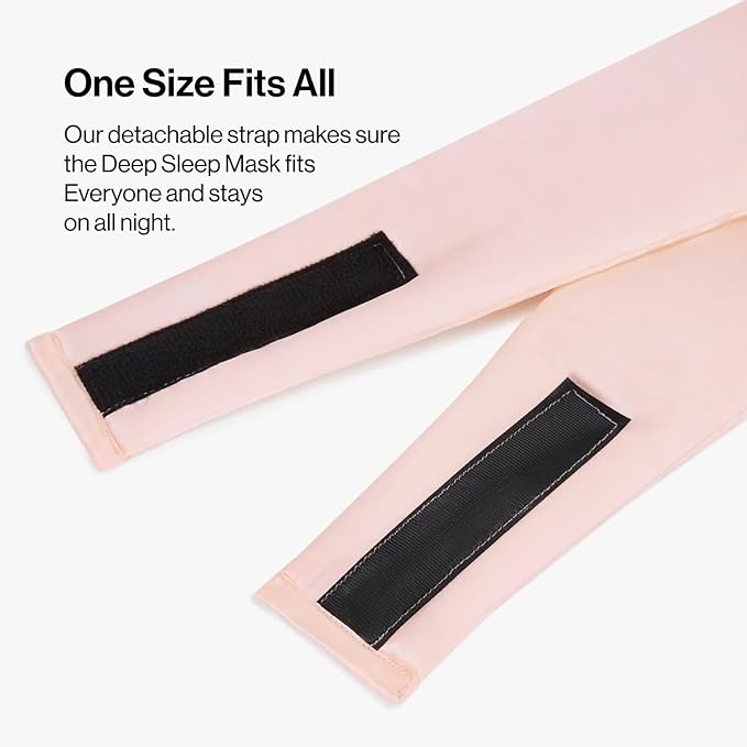 Dore & Rose Deep Sleep Mask Light Blocking, 23 Momme Mulberry Silk Eye Mask, Ultra Soft, Adjustable - Travel Sleeping Mask for Men & Women - Pink-Velvo Beauty