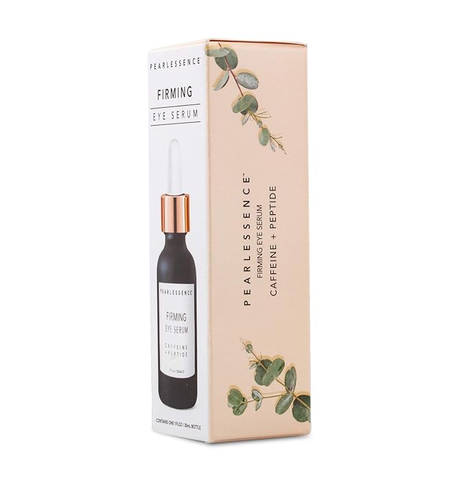 Pearlessence Firming Eye Serum with Caffeine + Peptide – Rejuvenates Puffy Eyes & Reduces Under Eye Bags | Made in USA & Cruelty Free (1oz)-Velvo Beauty