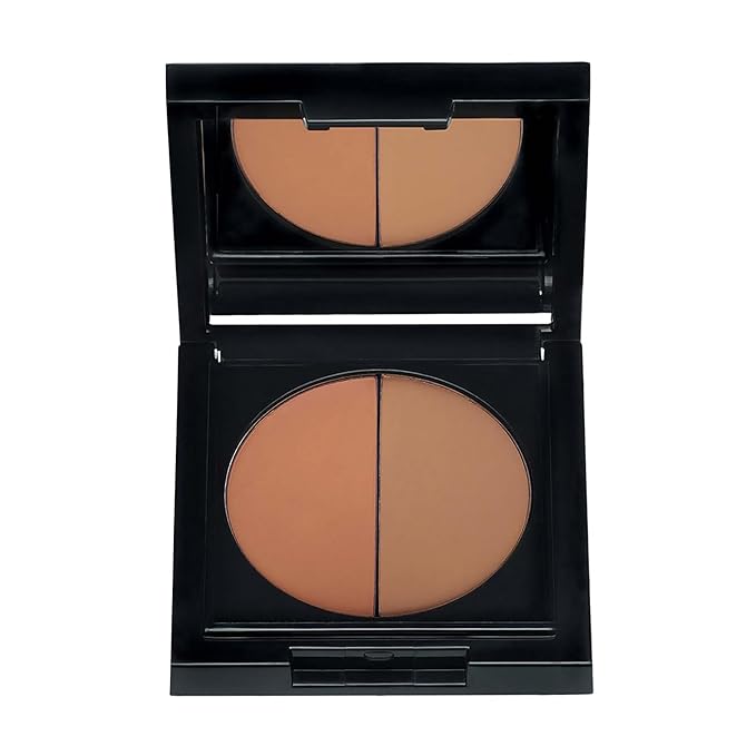 Duo Concealer - Double-Shade Compact Creamy Concealer - Smooth Texture Hides Imperfections - Even Matte Finish - Provides Full Coverage And Long Lasting Results - Manviol - 0.1 Oz-Velvo Beauty