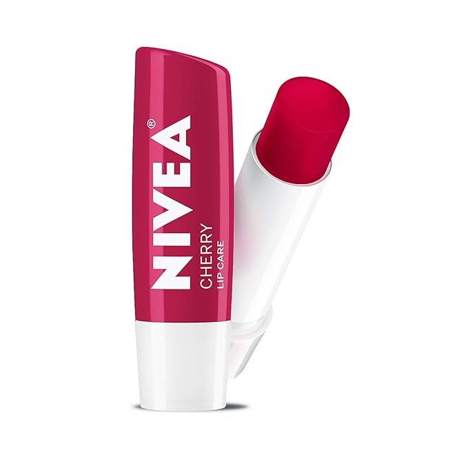 NIVEA Cherry Lip Care - Tinted Red for Beautiful, Moisturized Lips - .17 oz. Stick (Pack of 6)-Velvo Beauty