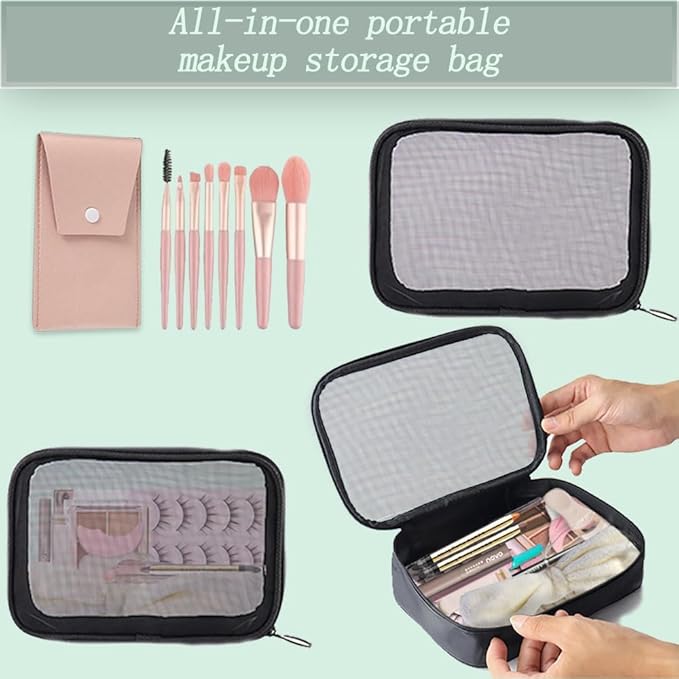All-In-One And Portable Beginner Makeup Kit, Including Mascara, Eyeshadow Pencil, Eyeshadow Palette, Beauty Brush Set, Eyebrow Shaping Set And Other Props-Velvo Beauty