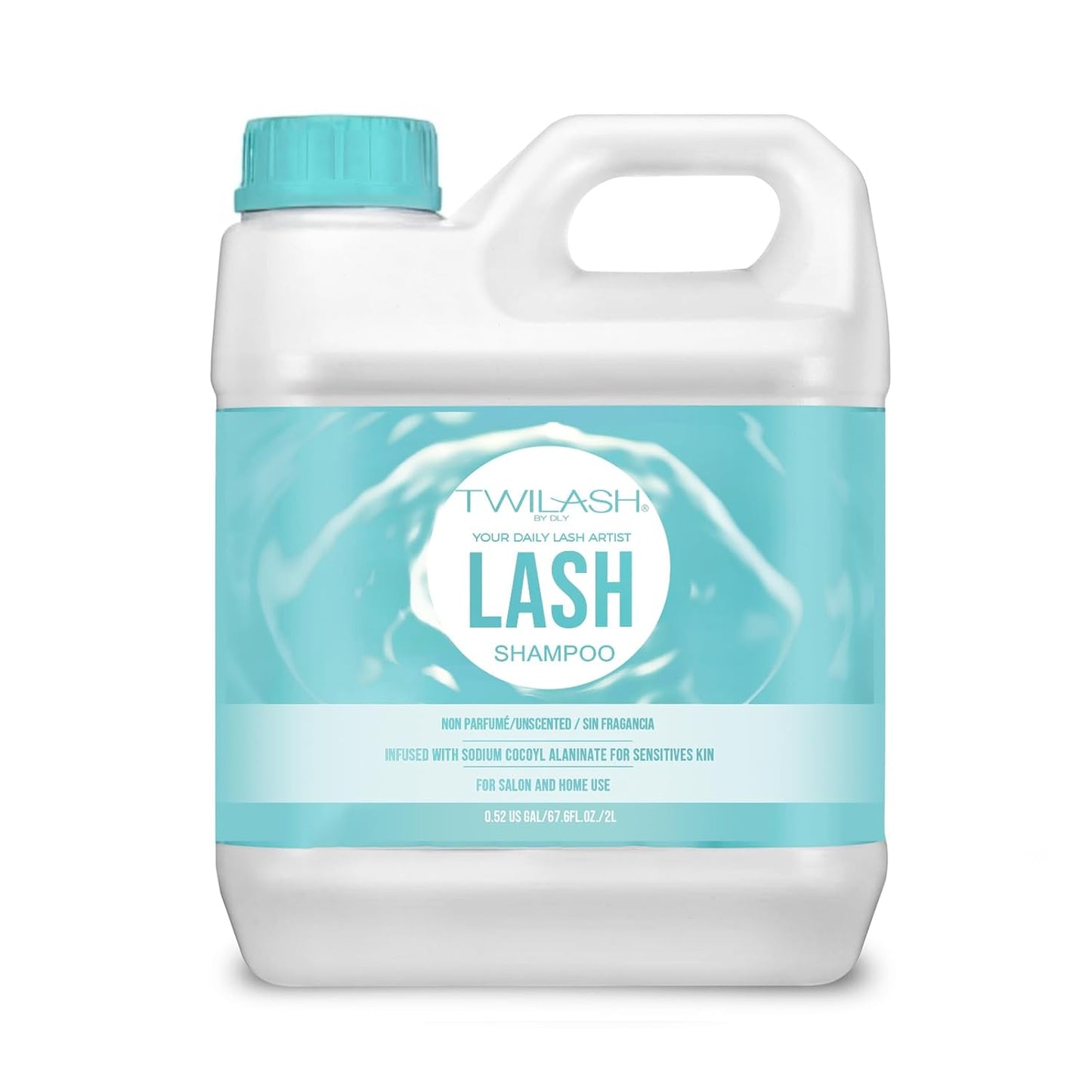 Lash Shampoo Bulk Upgraded Formula, Eyelash Cleanser for Extensions 2 Liters, Safe Makeup Remover, Non-irritating or Burning Eyelid Foaming Cleanser for Professional Salon and Home Use-Velvo Beauty