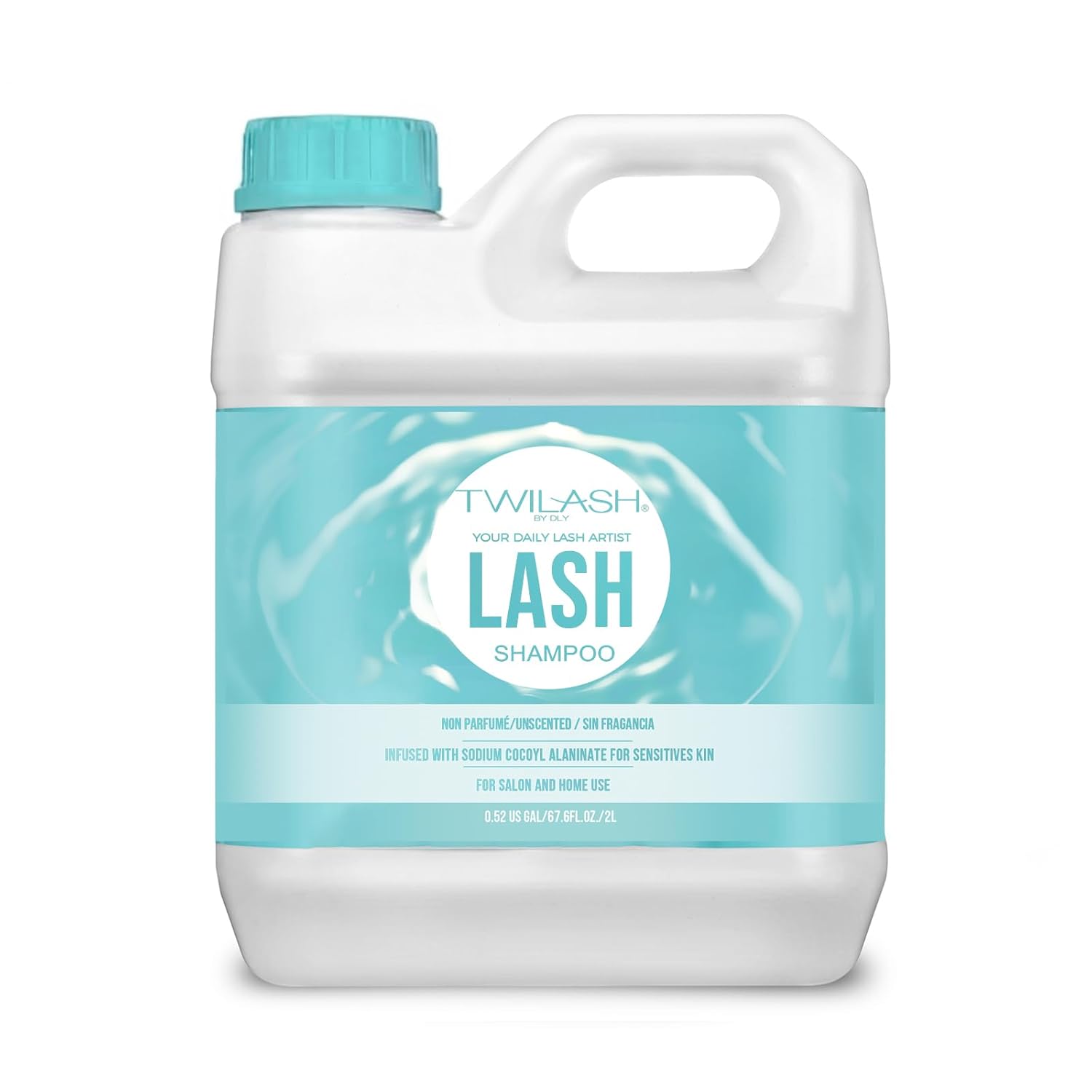 Lash Shampoo Bulk Upgraded Formula, Eyelash Cleanser for Extensions 2 Liters, Safe Makeup Remover, Non-irritating or Burning Eyelid Foaming Cleanser for Professional Salon and Home Use-Velvo Beauty