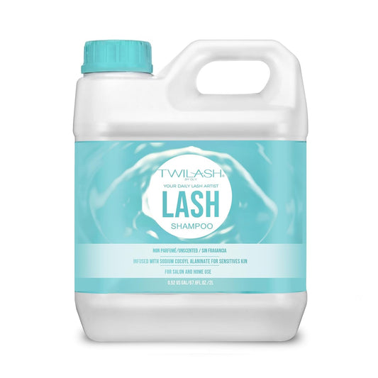 Lash Shampoo Bulk Upgraded Formula, Eyelash Cleanser for Extensions 2 Liters, Safe Makeup Remover, Non-irritating or Burning Eyelid Foaming Cleanser for Professional Salon and Home Use-Velvo Beauty