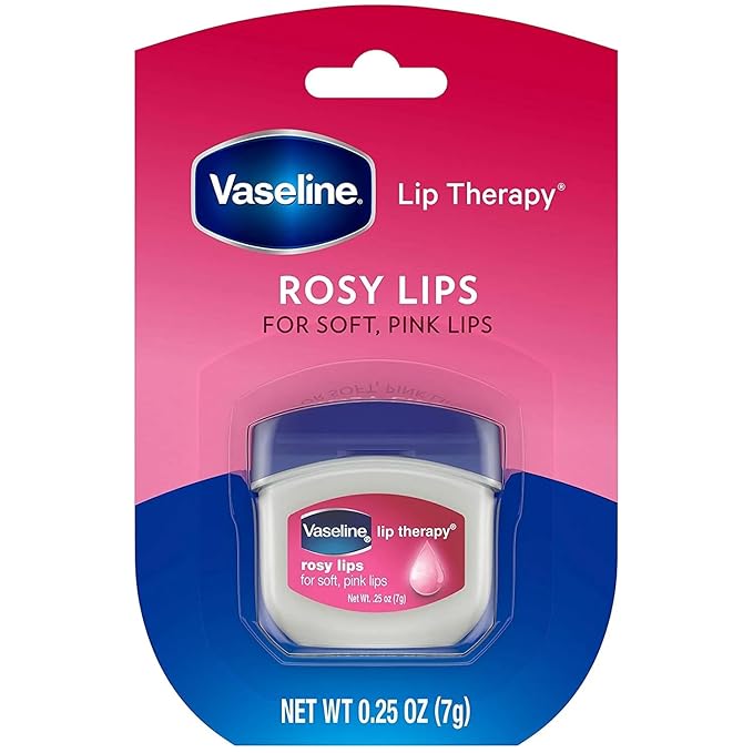 Vaseline, Rosy Lips, Lip Therapy.25 OZ, (Pack of 4)-Velvo Beauty