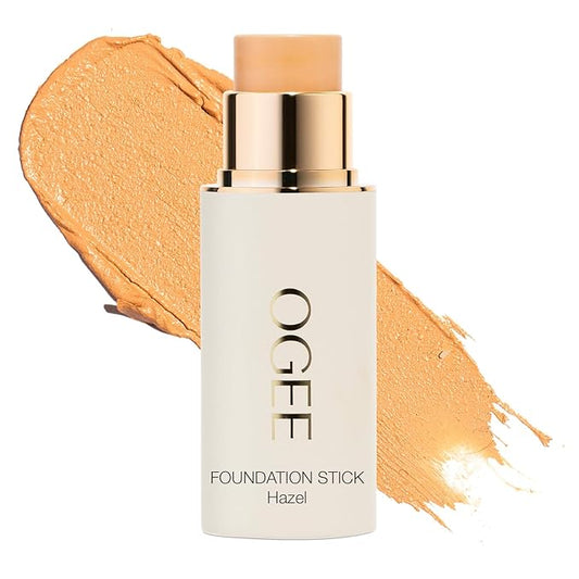 Ogee Sculpted Complexion Foundation Stick (Hazel 2.00N - Light, Golden Undertones) Full Coverage Foundation Makeup - Instantly Balance & Even Complexion - 70% Organic Ingredients-Velvo Beauty