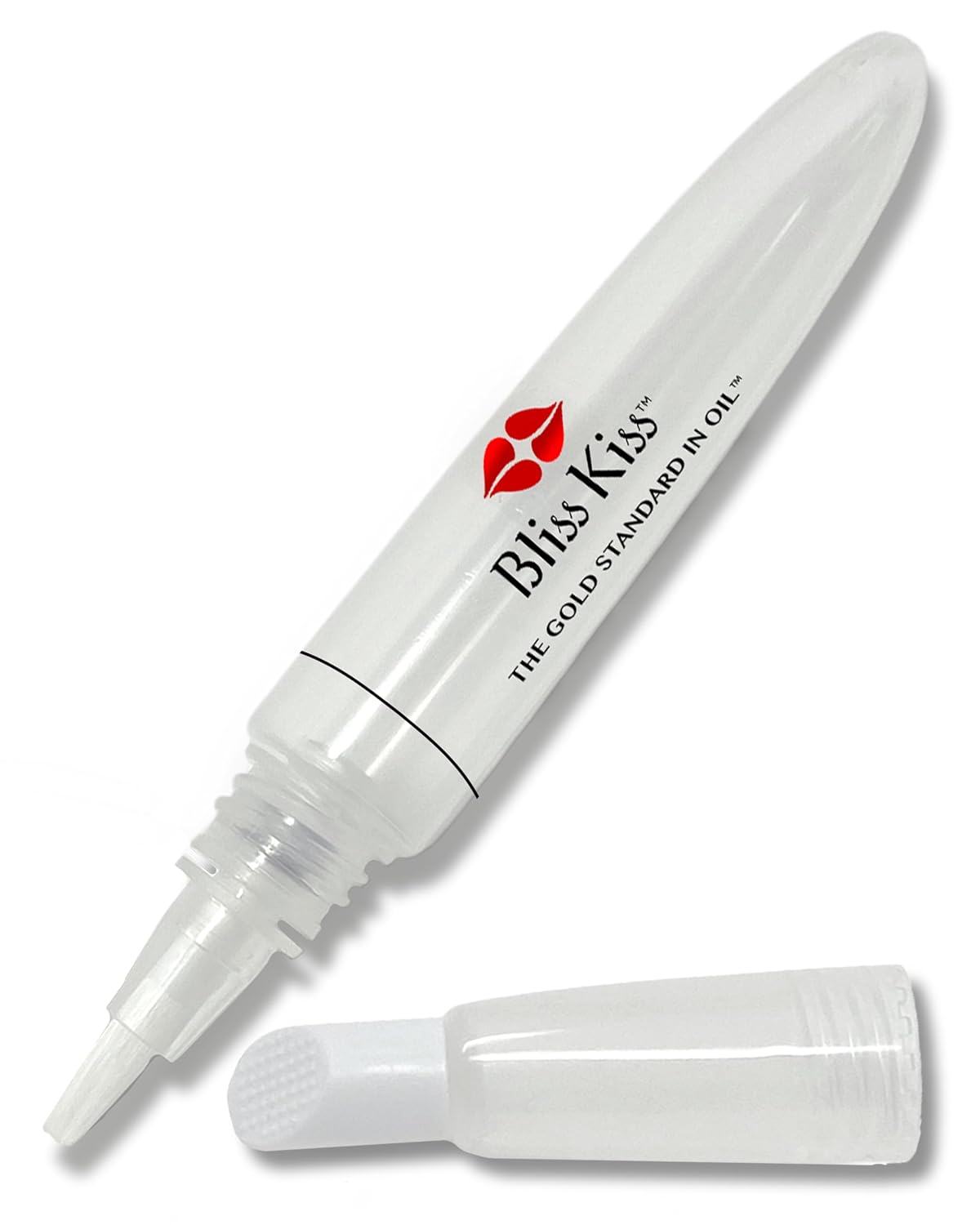 Bliss Kiss Refillable Cuticle Oil Pen for Nails - Empty 8 ml Squeeze Nail Oil Pen with brush applicator from 1-Pack-Velvo Beauty